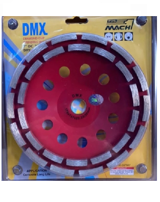 Diamond Cup Wheel Dmx 7 inch Double Row, DMX Mata Gerinda 7 inch 